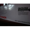 Czarny toner CB435/436A - zamiennik do HP i Canon.